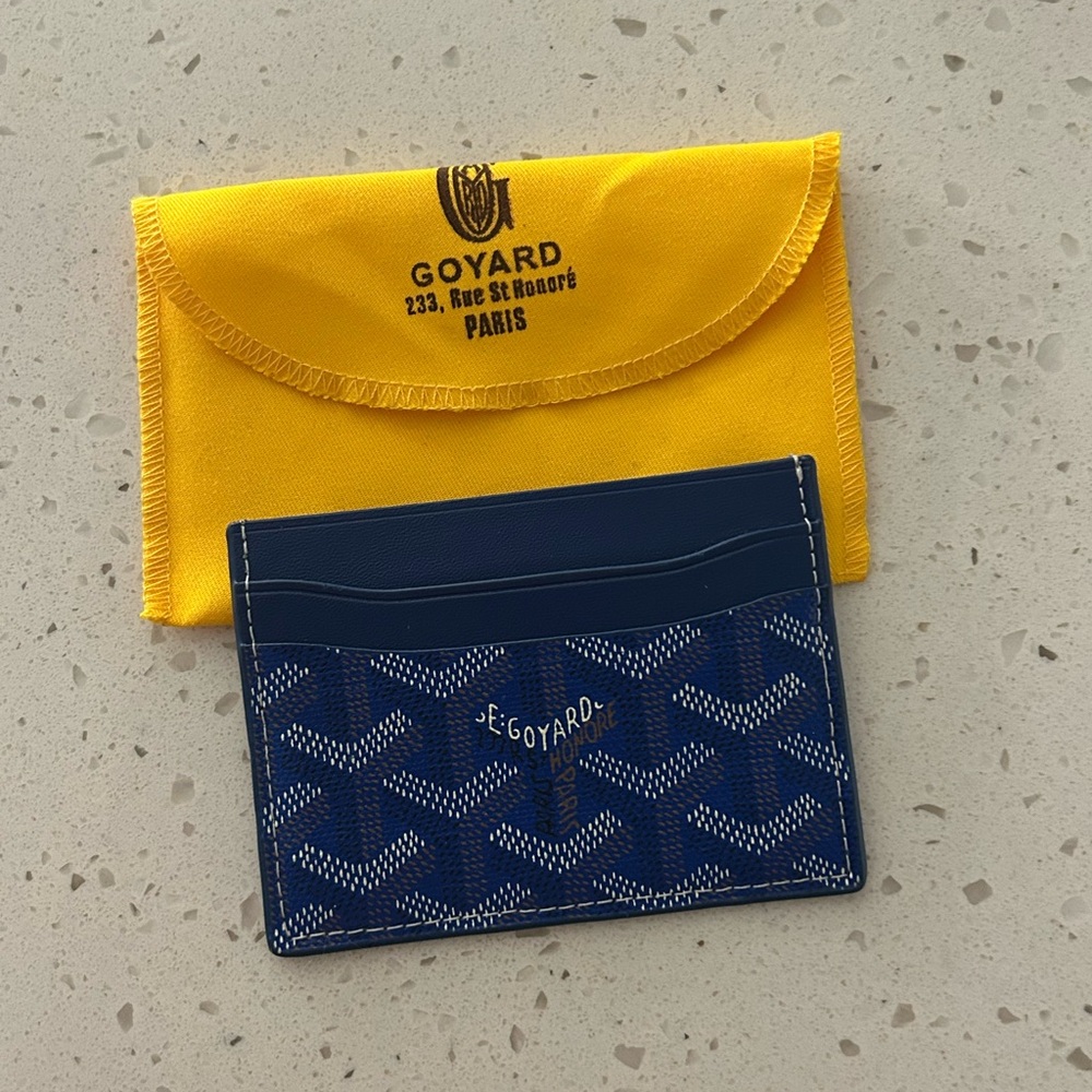 Goyard Blue Card Holder
